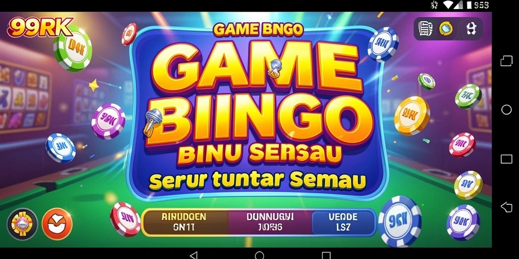 Tampilan gameplay 99RK yang menarik saat bermain Bingo.