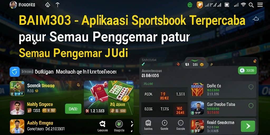 Tampilan utama BAIM303 memperlihatkan opsi taruhan menarik pada berbagai olahraga.