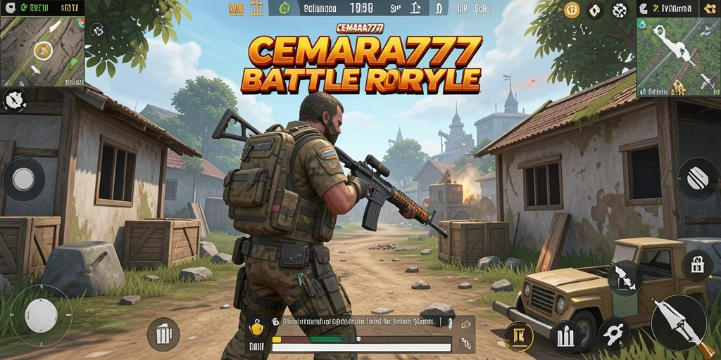 Gameplay yang mendebarkan dalam CEMARA777 dengan aksi battle royale yang intens.