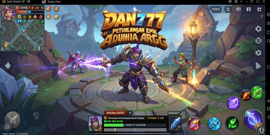 Screenshot utama gameplay ARPG yang menegangkan di DAN777.