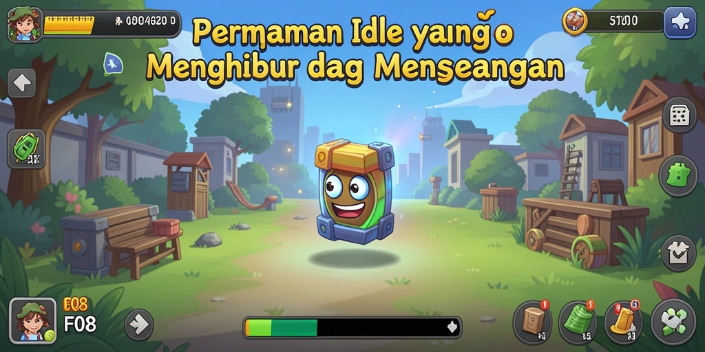 Tampilan gameplay Idle yang menarik dan interaktif dari F08.