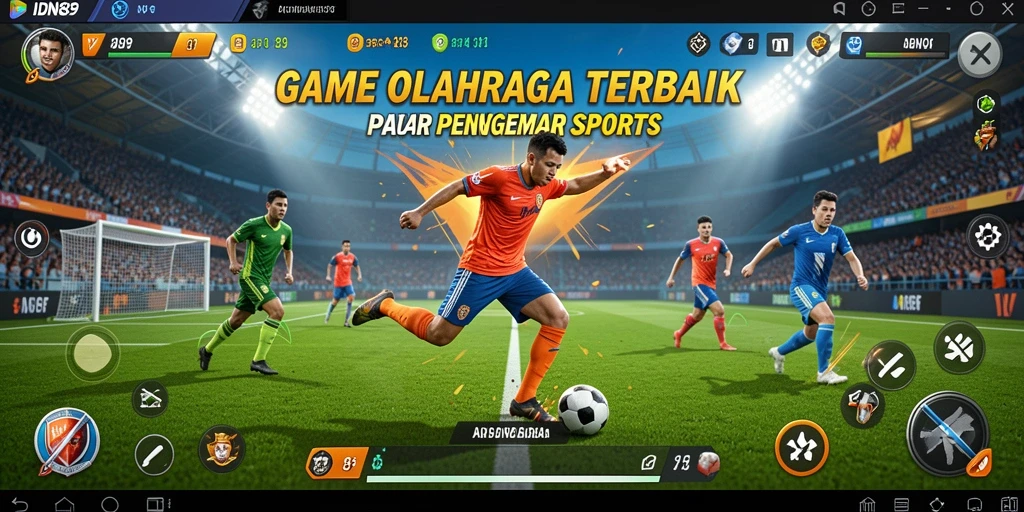 Tampilan menarik dari gameplay olahraga di IDN89 yang seru.