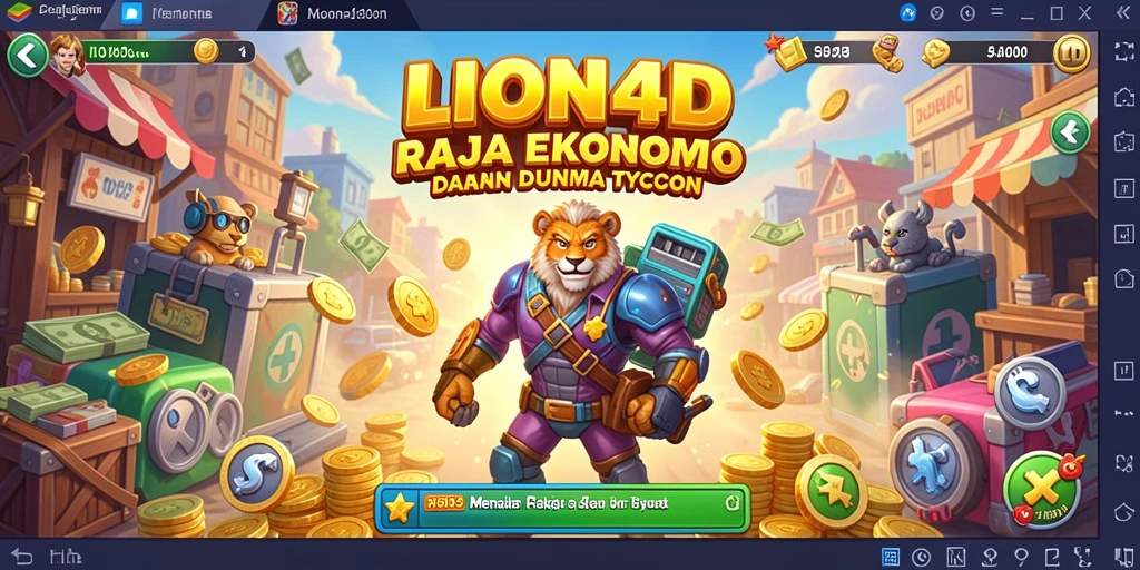 Screenshot utama menampilkan gameplay maksimalis Tycoon yang penuh strategi.