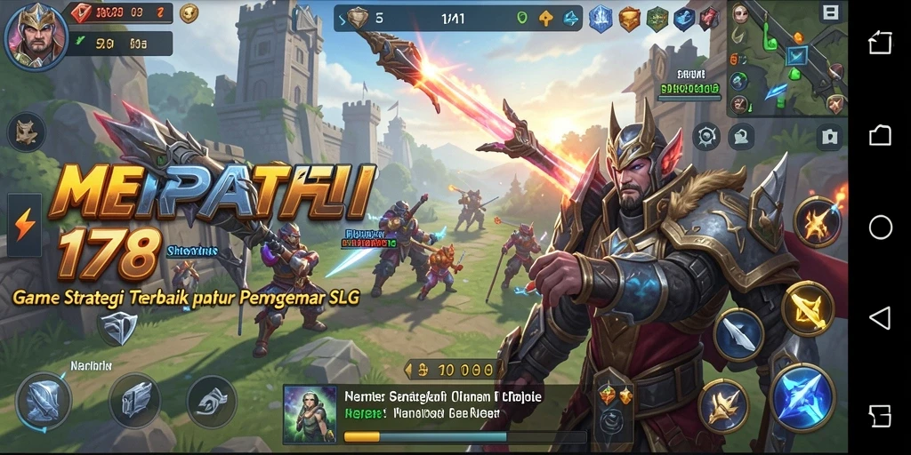 Tampilan mengambil alih kerajaan dalam gameplay SLG