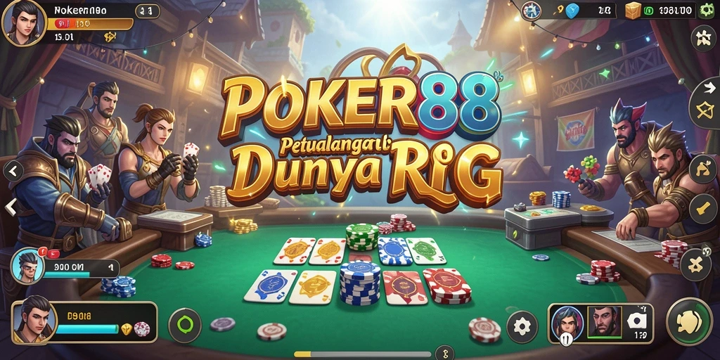 Screenshot POKER88 menampilkan aksi seru dalam pertempuran RPG.