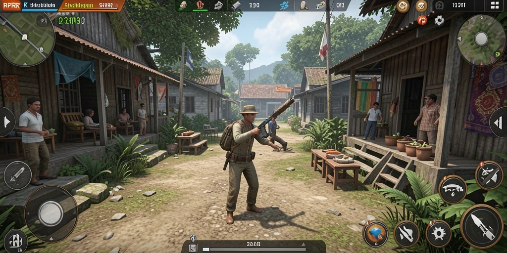 Tampilan gameplay menarik dari RPRR yang menawarkan simulasi kehidupan.