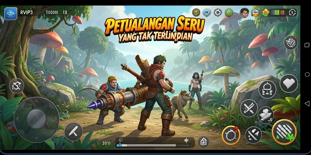 Menampilkan gameplay seru dan penuh petualangan di RVIP3.