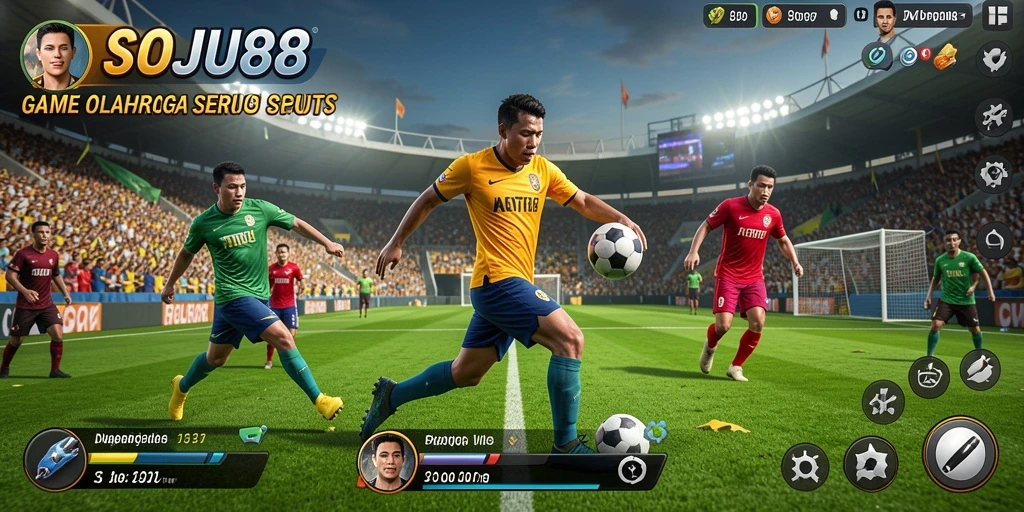 Tampilan menarik gameplay <strong>SOJU88</strong> dengan berbagai pilihan olahraga.