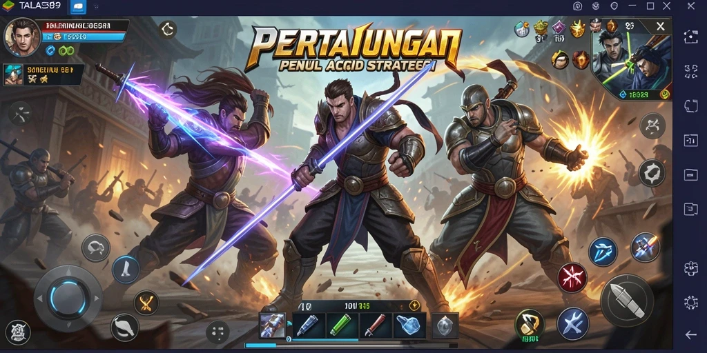 Tampilan seru pertarungan di TALAS89 yang penuh aksi.