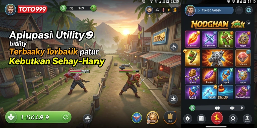Tangkapan layar utama TOTO99 menampilkan berbagai fitur Utility yang berguna.